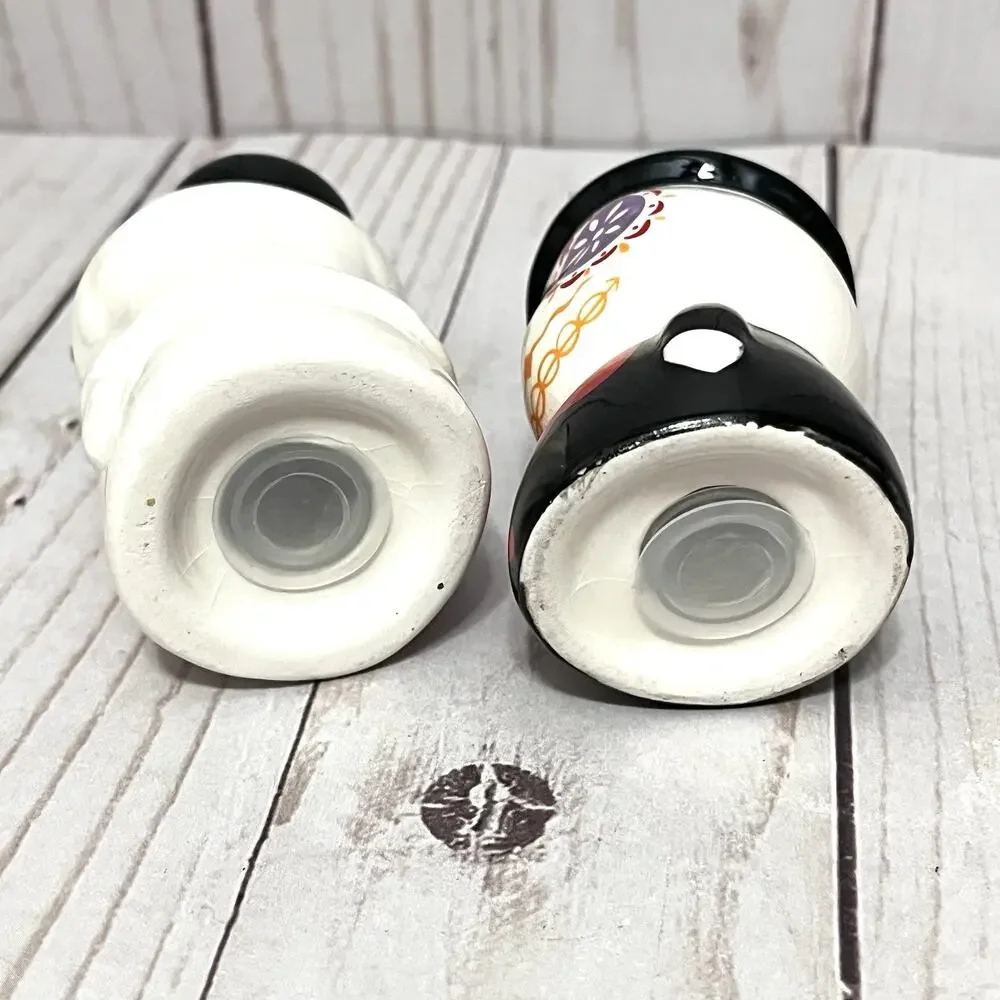 Day Of The Dead Dia De Los Muertaos Bride & Groom Salt & Pepper Shaker Set
